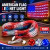 American Flag LED Net Light for Outdoor Holiday Decor