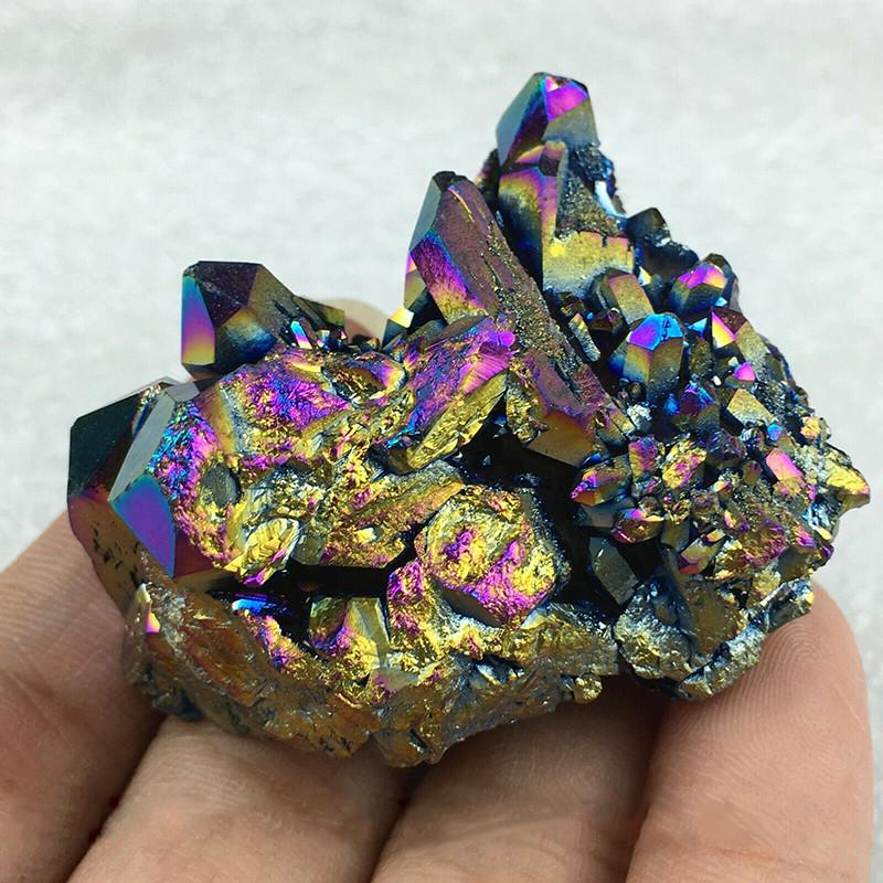 Exquisite Rainbow Titanium Crystal Mineral Specimen For Unique Gift Collections