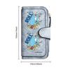 Cute Cartoon Monster Bifold Wallet Fashion PU Leather Long Purse Portable Card Holder Daily Use Casual Zipper Wallet