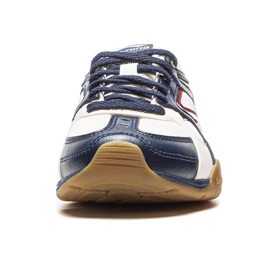 Li Ning Retro Klassiska Ballerinaskor Bekväma Lätta Mjuka Elastiska Halkfria Slitstarka Fritidsskor Dam flats Vit Blå AGLV204-4