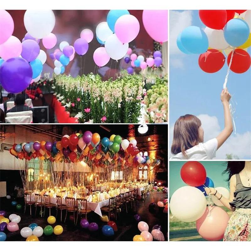 100 Pcs/Pack 10 Inch Latex Wedding Decoration Party Balloon Colorful Helium Thickening Pearl Balloons Child Toy Mix Colors