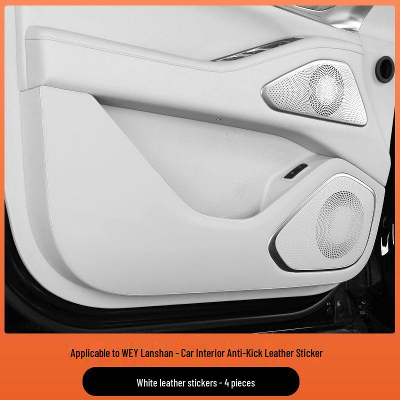 Blue Mountain Car Door Kick-Proof Mat - Orange, Passenger Side 23-25 Wey Interior Decoration