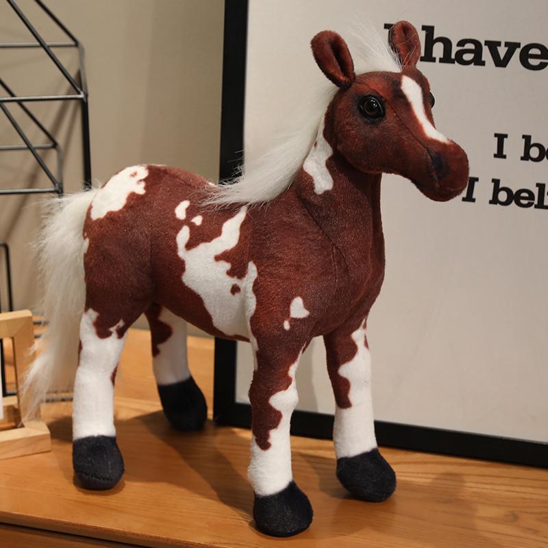 

Имитация Серия Лошадей Плюшевая Игрушка Реалистичная Зебра Ферганский Конь Плюшевые Игрушки для Дня Рождения Украшение 26cm