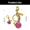 Cute Animal Shaped Key Chain Sturdy Alloy Snail Design Bag Ornament For Purse Organizers Youthful Decorative Item
