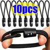 10 Stück 10/15/25cm Elastisches Bungee-Seil Set Gebundenes Seil Hohe Elastizität Gepäckgurte Seil Für Fahrräder Spanngurte Camping & Autos Seil T