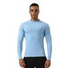 Men's Quick-Dry High-Elasticity Nylon Sports Tights - Long Sleeve, Breathable, for High-Intensity Training.