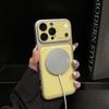 iPhone 17 Pro Max Case - Large Window, Lychee Pattern, Magnetic Suction, Leather Texture, Full Coverage