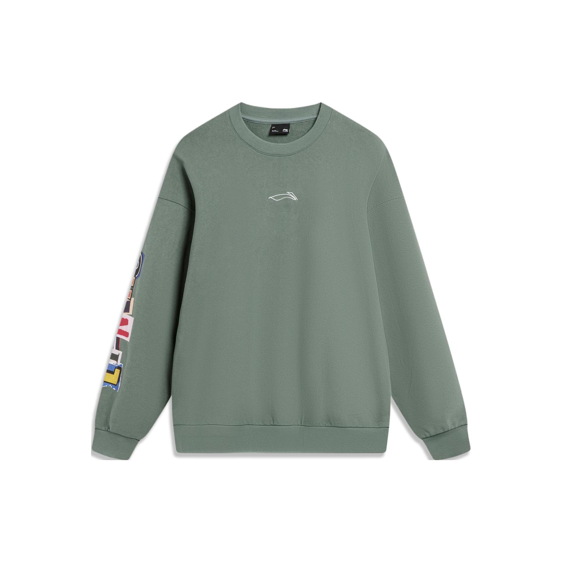 Свитшот для скейтборда Li Ning Мужской Горный Зеленый AWDU137-5 XL