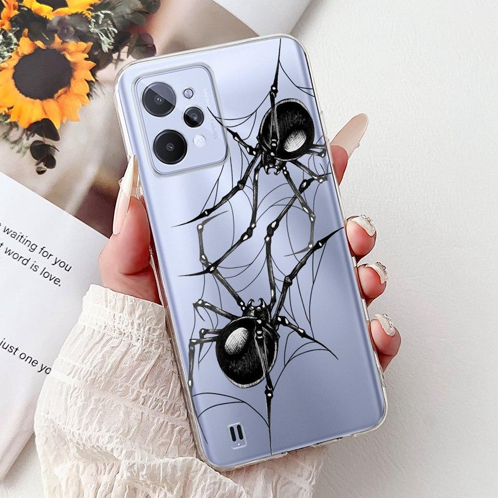 For Realme C31 Case Cute Butterfly Bear Cartoon Back Cover Phone Cases For Realme C 31 C31 4G RMX3501 RealmeC31 Soft Fundas