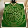 Celtic Football Club Emblem,pattern Flannel Blanket, High Quality Comfortable for All Seasons, Home Decor, Warmth and Comfort, Perfect for Gifts.