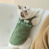 Cat Clothes Autumn and Winter Fashion Quilted Warm Vest Kitten Puppy Two Feet Anti-hair Loss Puppy Dog Pet Clothing