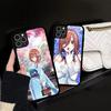 Cartoon Characters Nakano Miku Phone Case Silicone PC+TPU For For IPhone 11 12 13 14 15 16 Plus Pro Max Cover