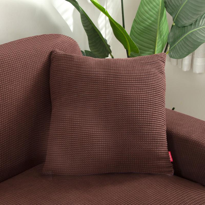 Solid Color Pillowcase Simple Throw Pillow Case For Sofa Car Home Decorative Corn Velvet Cushion Cover Decor