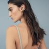 Irregular Texture Pleated Ear Bone Clip Fashion Personality Niche Design High-End Ear Clip Women