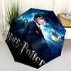 1pc Harry Potter and the Philosopher's Stone Automatic Folding Umbrella - Compact 8-Rib Design, Durable Plastic & Iron1209L