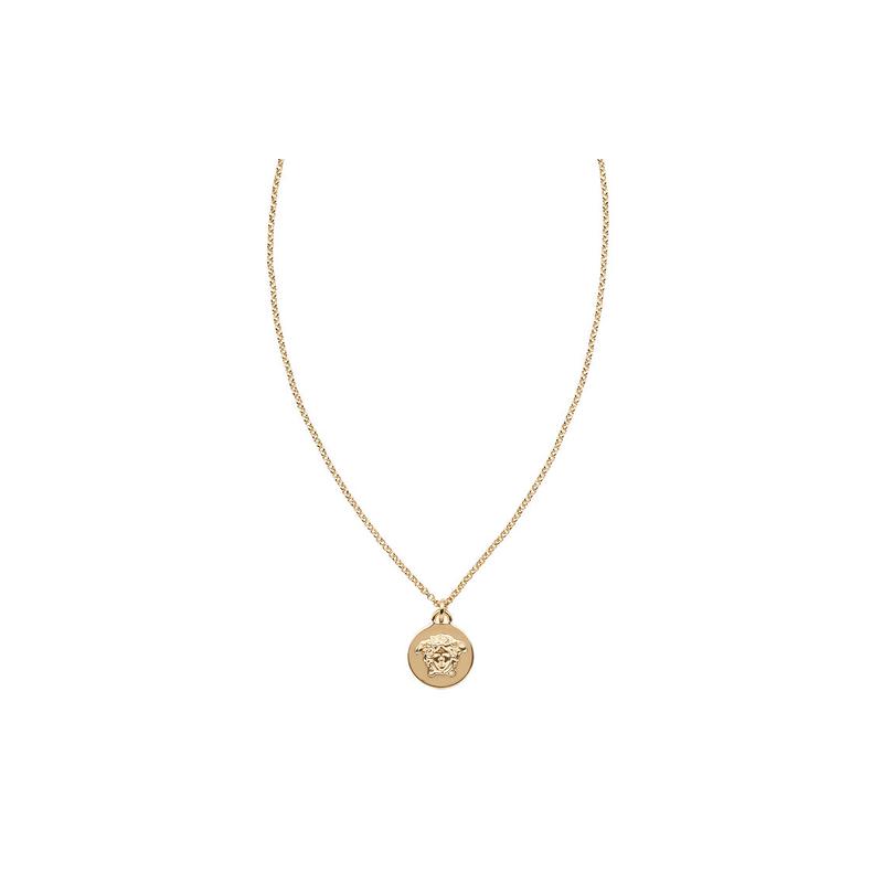 Versace Medusa Series, Polished and High-end, Brass Necklace, Same Style for Men and Women, Gold, DG1F009-DJMT-D00O-Gold F (one Size Fits All)