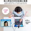 Sanwa Direct WEB No 60 Degree Angle of Full 2 Tripod 3m 1 Camera, Microphone, View, HD, 1080P, Megapixels, Compatible, Zoom/Teams Compatible, Cable,
