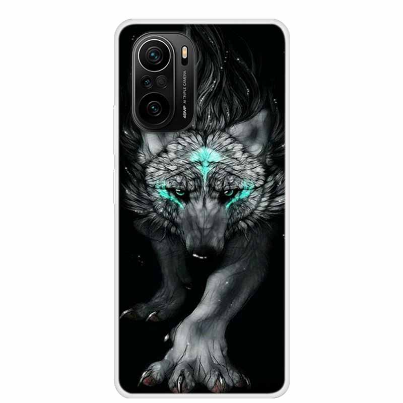 

For Poco F3 Smart Phone Case M2012K11AG Fashion Soft Back Funda Case for Xiaomi Poco F 3 Flower Printed Silicone TPU Clear Cover Poco F3