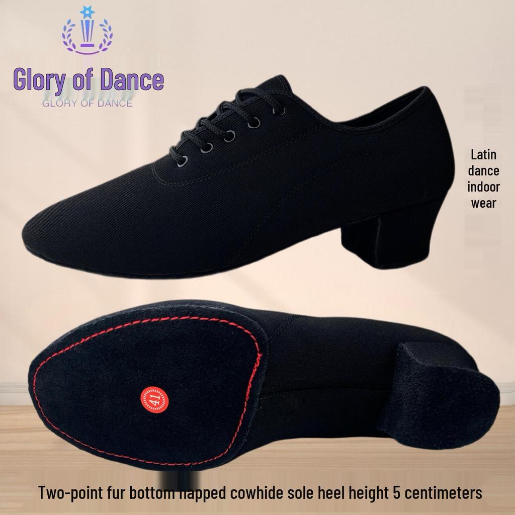 Pánské taneční boty na středním podpatku s měkkou podrážkou pro čtvercový tanec, moderní tanec, standardní tance, latinskoamerické tance, tango, quickstep, jive, býčí zápasy