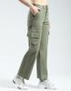 MONTE CARLO Womens Solid Straight Fit Cargo Green 28