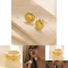 2023 New Gold Geometric Shell Earrings Chic And Trendy Women's Jewelry