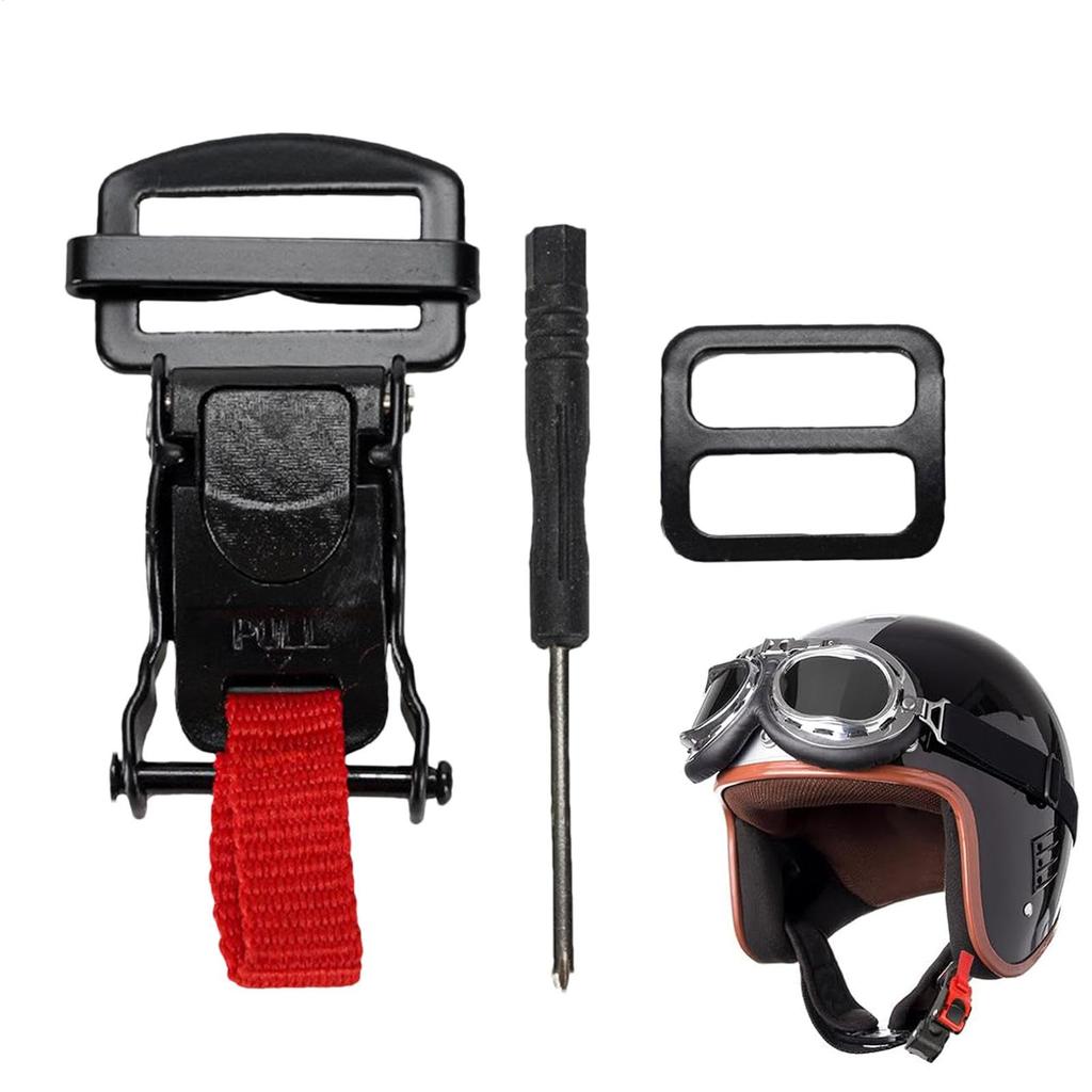 Helmet Quick Release Buckle Kit - Double D Safe Quick Release Clip Helmet Accessories,