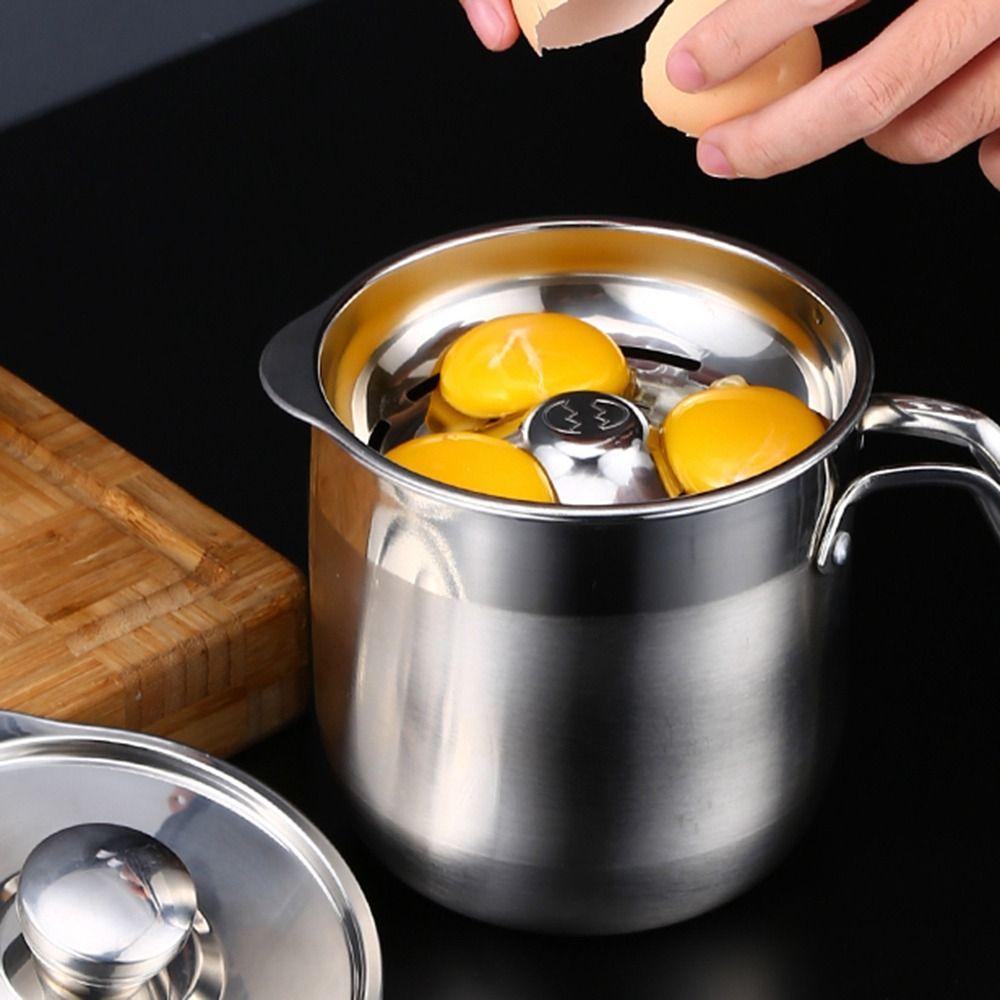 Chef Stainless Steel Baking Kitchen Filter Egg Yolk White Separator Sieve Egg Extractor