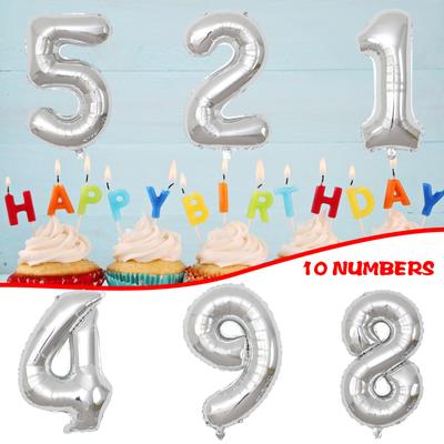 Used For Birthday Party, Anniversary Celebration 100 Cm Number Decoration