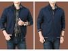 Men's Casual Cotton Jacket for Middle-Aged & Elderly - Lightweight Spring/Autumn Wear