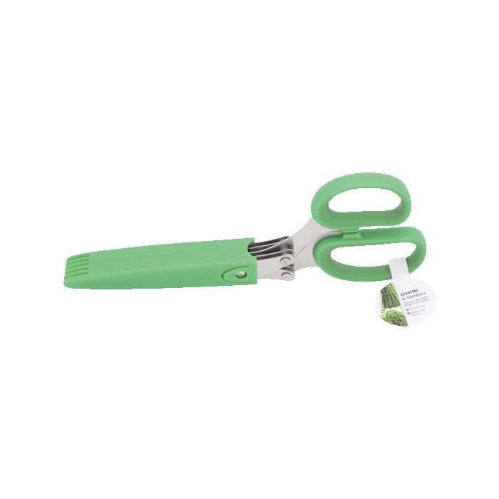 Ciseaux à herbes - BRAND - Ciseaux à herbes en plastique - Acier inoxydable - Ambidextre - 21,5 x 7,5 cm