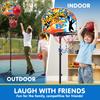 JOYFY 2.8-6.2 ft Adjustable Kids Basketball Hoop with 4 Balls Toddler Indoor Outdoor Basket Ball Game Set for Boys Girls
