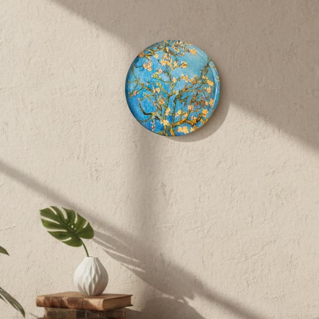 Van Gogh Wall Plates for Home Decor | Metal Iron Wall Decor Items for Living Room | Gifts for Family & Friends