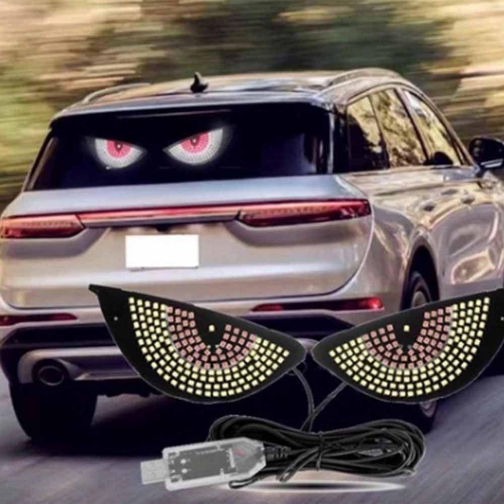 2PCS Universal Car Eyes Light Demon Eye Design Vehicle Signal Lights  Truck Accessories