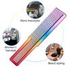 Electroplating Haircut Hairdressing Comb Colorful Rainbow Comb Portable Barber Hairdressing Tool Men Hair Salon Combs Brushes