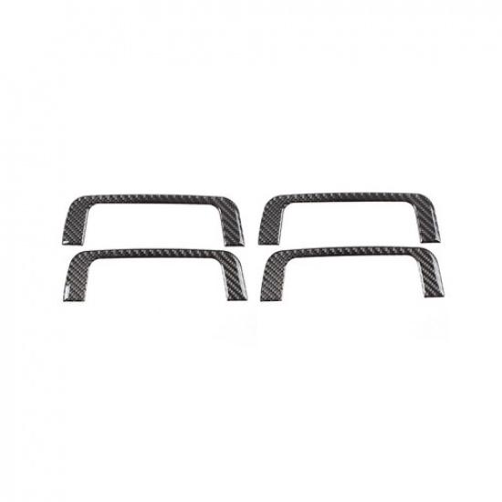 Real Carbon Fiber Roof Grab Handle Cover Trim For Ford Ranger 15-21