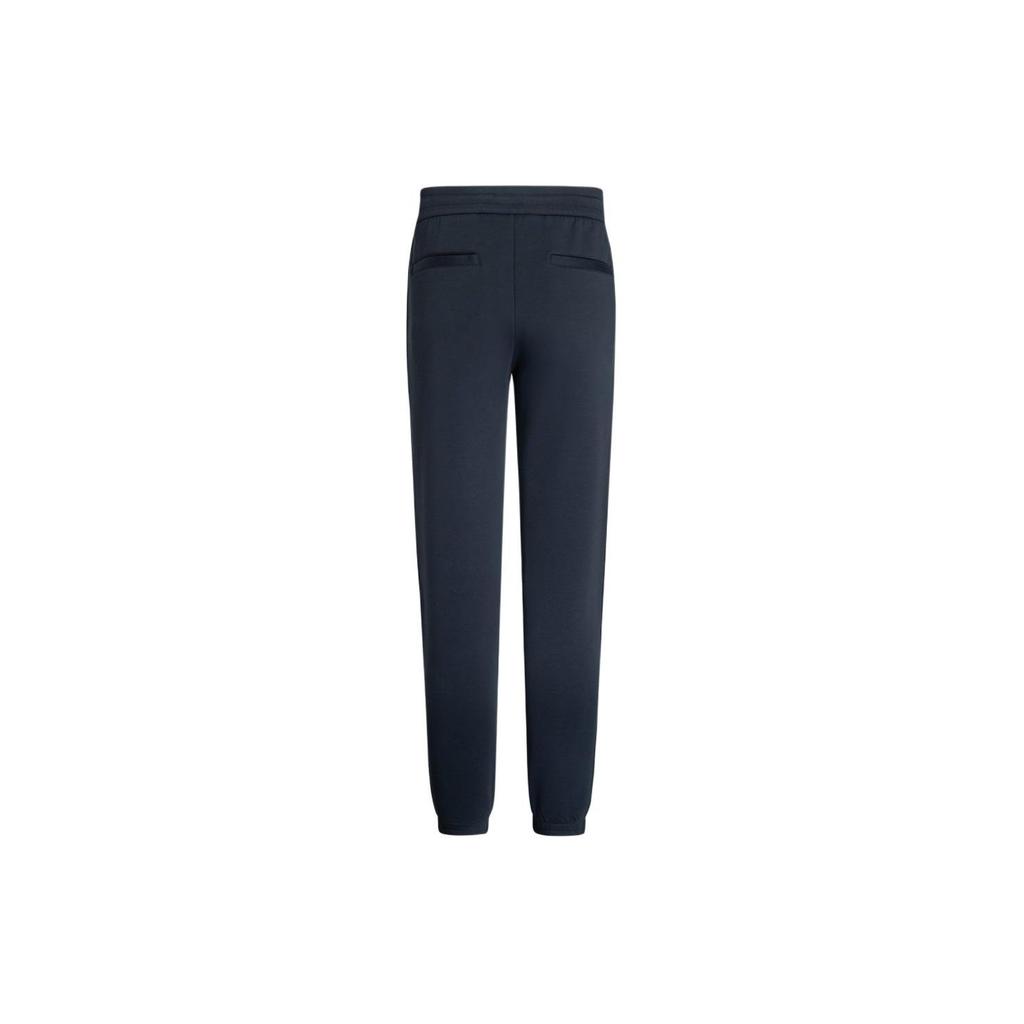 Emporio Armani Ss24 Solid Color Drawstring Cuffed Casual Knit Sports Pants Men Pants Navy-Blue 3D1P68-1JHSZ-0920