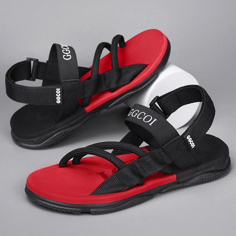 Men Beach Sandals 2024 Slip On Flats Slippers Sandals Men Sandalias Hombre Gladiator Casual Sandals Rope Male Summer Beach Shoes