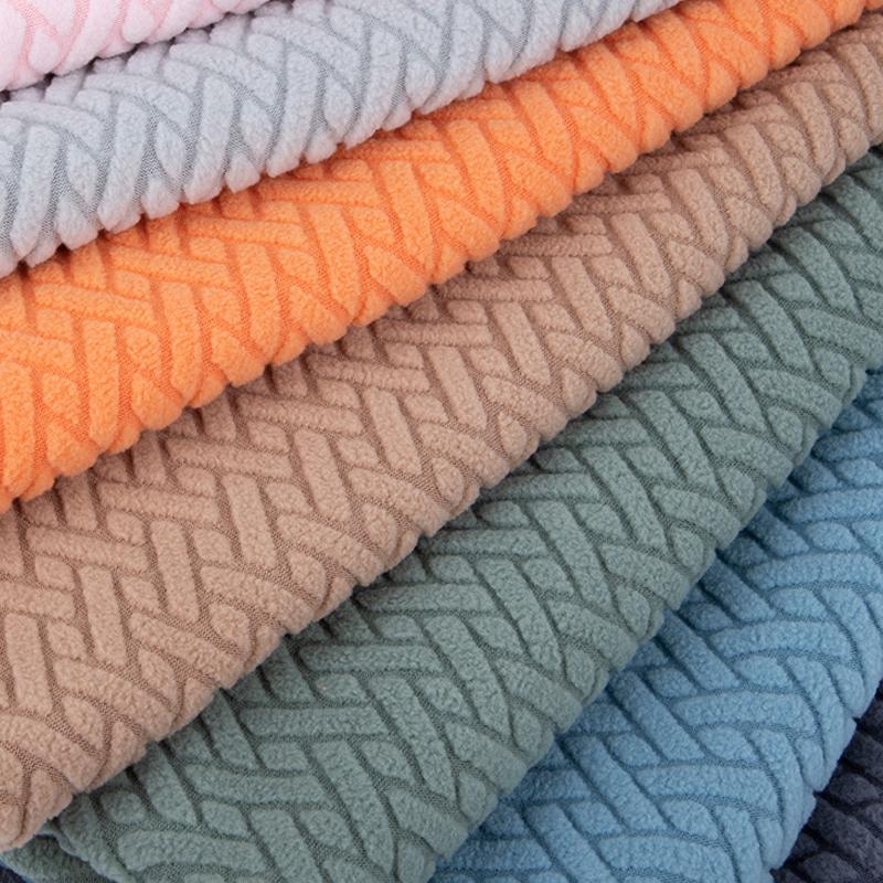 85x50cm Solid Color Elastic Knitted Fleece Fabric For Sofa Covers, Throw Pillows, Handmade DIY Chair Cover Fabric TJ20510