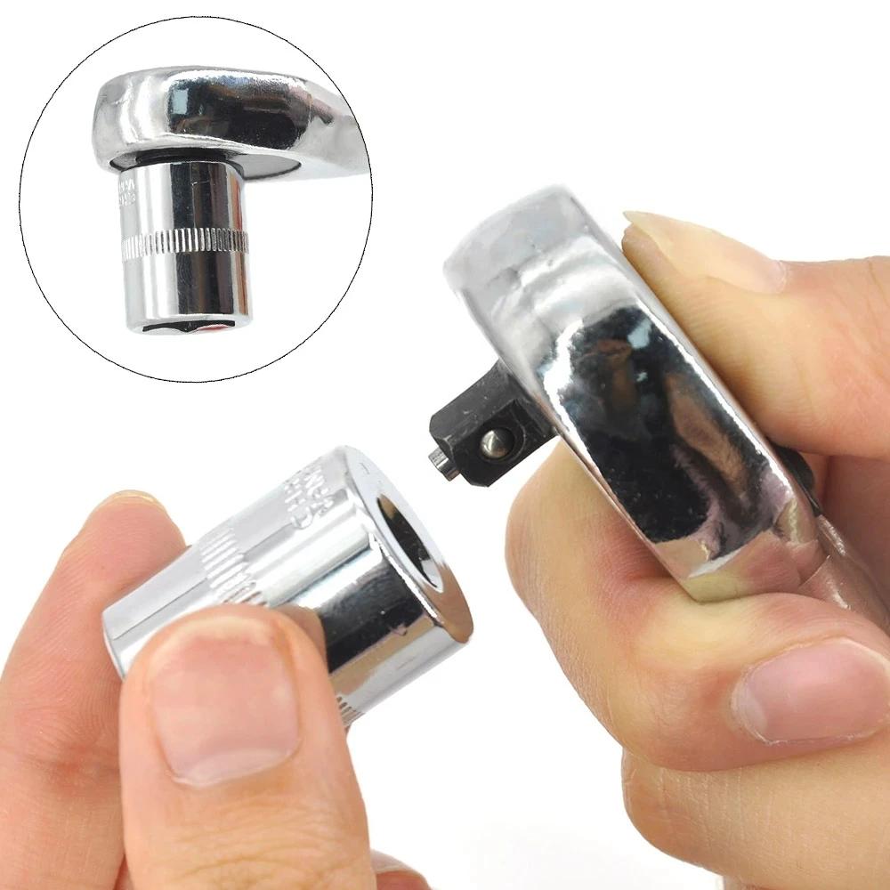 46 stk universal bilreparasjonshåndverktøy pipenøkkelsett Nøkkelnøkkelsett Ratchet Sykkelreparasjonsverktøy Skrallenøkkel Spanne