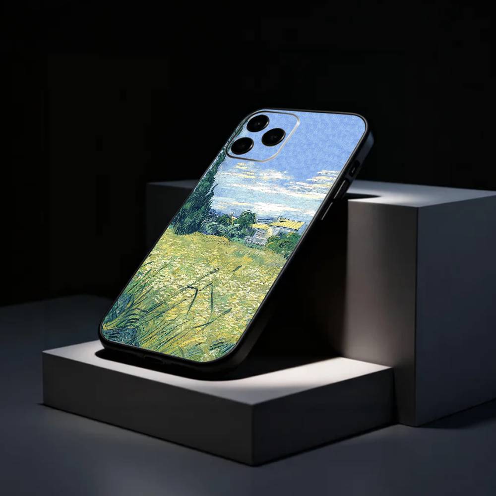 Vincent V-Van Gogh Oil Painting Phone Case Silicone Soft For IPhone 17 16 15 14 13 12 11 X XR Plus Pro Max Plus