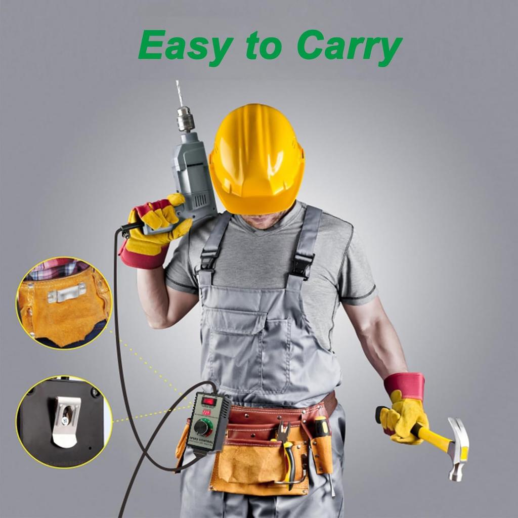 100-120V AC Motor Speed Controller Variable Speed Regulator Router Drill Fan Polishing Machine-Electronic Overload Protection