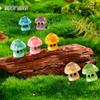 Miniature Luminous Resin Animal Ornaments: Cartoon Desktop & Car Decorations
