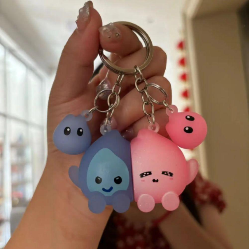 Luminous Magnetic Key Holder Magnetic Suction Couple Keyring Fashion Key Ring Rack Couple Use