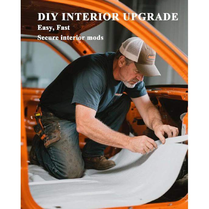 50 PCS Nylon Universal Cable Tie Buckles For Car - Automotive Zipper Clips, Plastic Rivets, Grip Auto Zip Tie Buckles, DIY Snap-Fit Ziptie Bumper