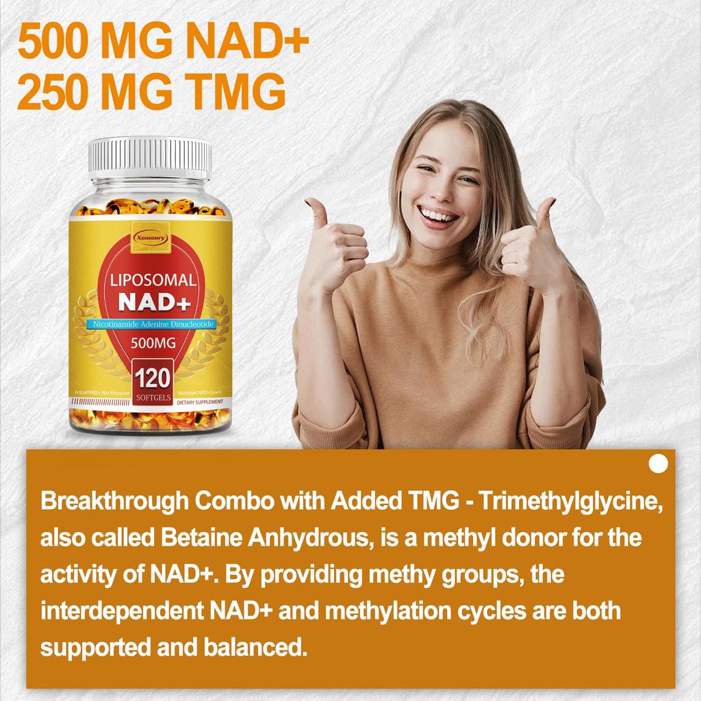 NAD+ - TMG, DNA Repair, Metabolism, Anti -aging, Focus Booster, Immune Support