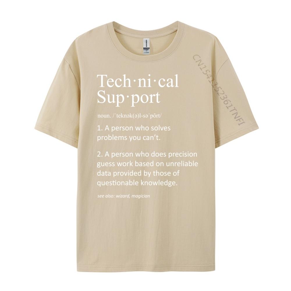 Funny Technical Support Definition Computer T Shirts For Men Graphic T Shirts Cool Fashionable and Trendy Camiseta