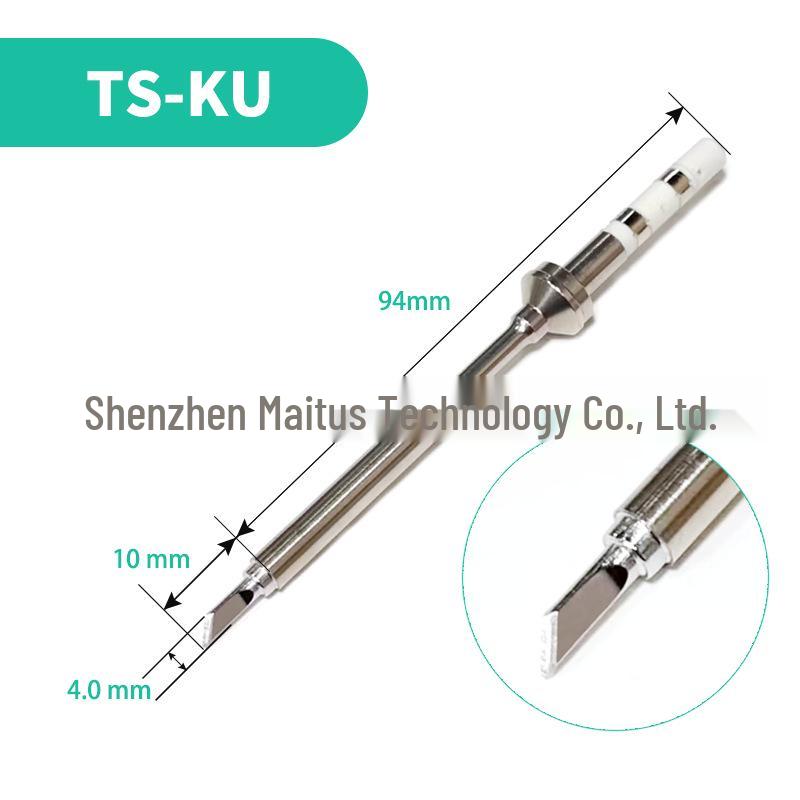 TS100 Eco-Friendly Lead-Free Soldering Iron Tips - Universal Pointed, Knife, and Bevel Shapes