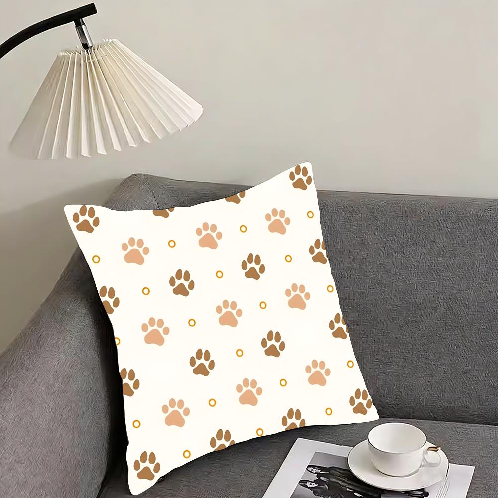 Paw Cute Cushion Cover Pillowcase Ultra Soft Skin Friendly Fabric Cloud Like Comfort  Concealed Zipper