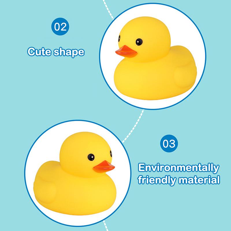 Baby Bath Toys Cute Duck Baby Gift Bathroom Rubber Large Yellow Duck Bathing Toy
