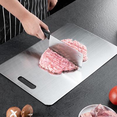 Stainless Steel Cutting Board Heavy Duty Chopping Board Non-Slip Design Easy To Clean Surface Scratch-Resistant Various Sizes Available Kitchen